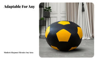 Multi-Purpose Ball-Shaped Ottoman Soft Padded Low Stool Fun Designs Pouf Comfortable Seating for Children, Homeowners, Living Room, Entryway, Playroom, Bedroom