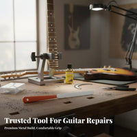 Stainless Steel Guitar Fret File Double-Sided Cutting Side Fret End Dressing File Protects Fretboard for Luthiers, Musicians, Workshop