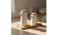 Japanese Design Seasoning Set Seasoning Containers Minimalist Design Ceramic Condiment Set for Dining Table