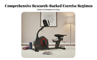 Recumbent Exercise Bike Silent Stationary Recumbent Bike Comfortable Seat Seated Cardio for Seniors, Overweight Individuals, Home