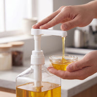 Syrup Bottle with Pump Portionmeasured Syrup Dispenser with Pump Clear for Baristas, Kitchen