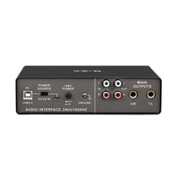 24-bit/192kHz USB Audio Interface Loopback External Audio Interface High Resolution Sound Card Plug and Play for Mobile Recording