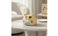 Decorative Cat Tissue Box Sturdy Cartoon Cat Tissue Holder Effortless Dispensing Kitten Napkin Dispenser Easy to Refill for Children, Living Room, Desktop, Bedroom, Office
