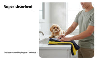 Non-Stick Dog Bath Towel Thickened Absorbent Pet Towel Soft & Skin-Friendly for Professional Groomers, After Rain Walks, Bathroom, Home