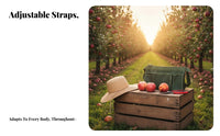 Fruit Picking Bag Adjustable Strap Canvas Harvest Pouch Multiple Pockets Canvas Waist Pouch for Farmers, Gardeners, Orchard, Harvesting, Outdoor Work
