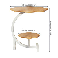 Multi-Tier Plant Stand Stable Structure 2-Tier Plant Stand Space Saving Curved Display Shelf for Balcony, Corner