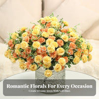 Fake Carnation Bouquet Maintenance Free Year Round Beauty for Home