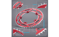 Chainring with 56T 44T Lightweight Component High Strength for Cyclists