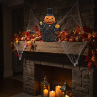 Pumpkin Lantern Ornament Tabletop Display Halloween Pumpkin Figure Presentable Halloween Miniature Ornament