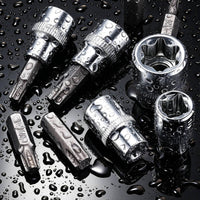 34 Pieces Socket Wrench Kit Practical Socket Set with Case Rust-Resistant Tool Kit with Storage Case for Mechanics, Workshop