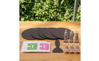 6 Pieces Heavy-Duty Trampoline Repair Piece Kit with Adhesive Weather-Resistant Trampoline Repair Kit Easy to Use Outdoor for Homeowners