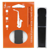 2.5 Strength Alto Saxophone Mouthpiece Insert with Case Air Circulation Alto Saxophone Mouthpiece Insert Synthetic Musical Accessories Long-Lasting for Students, Beginners, Practice, Lessons