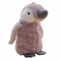 Large Capacity Soft Penguin Writing Utensil Case Multi-Functional Penguin Stuffed Creature Pouch Great Gift Idea Stationery Organizer for School