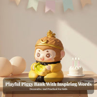 Cute monkey Shaped Piggy Bank Great Birthday Gift Cartoon Storage Box Large Capacity Kids' Room Decor for Children