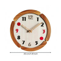 Wooden Wall Clock Easy Reading Wooden Wall Clock Clockwork Mechanism Timepiece