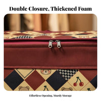 Foldable Frame Storage Bag double Zippers Clothes Organizer foldable for Closet