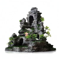Aquarium Mountain with Plants Safe Mountain Cave Decoration Freshwater