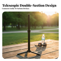 Tripod Center Column Aluminum Alloy 2-Section Extension Rod Stable Construction Telescopic Extension Rod for Online Broadcaster S, Vloggers, Travel