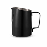304 Stainless Steel Latte Art Pitcher with Eagle-Beak Spout Angled Milk Frothing Pitcher with Measurement Markings Matte Espresso Milk Jug with Handle Brushed for Baristas, Coffee Lovers