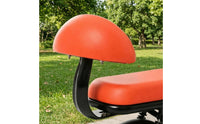Rear Bike Seat Backrest Upholstered Electric Two-Wheeler Backrest Bike Rear Back Cushion Mounting Base Plate Includes Screws