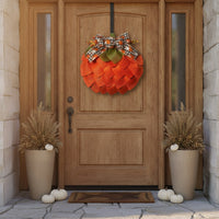Pumpkin Wreath Farmhouse Porch Decor Outdoor Decorations for Wall