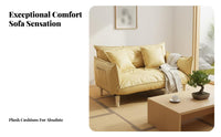advanced Fabric Upholstery Armless Low Sofa Modern Minimalist design Lounge Seat No Installation Needed Floor Chair Comfortable Design for Teenagers, Meditators, Living Room, Apartment, Playroom, Meditation Corner