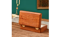 Wooden Jewelry Box Handmade Jewelry Box with Hinged Lid for Women