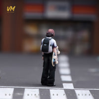 VM 1/64 Cool Skateboarder Miniature Scene Model with 3D Color Printed Resin Figure