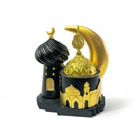 incense Burner with Moon-Shaped Moon Decorative Castle Scent Burner Sculptural Statue for Festival Decor