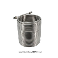 120 Ft Cooling Coil with Fittings 3/8 Inch Beer Cooling Coil Chiller Food Grade for Homebrewers, Keg Owners, Homebrewing