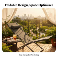 Foldable Single Recliner Cot Multi-Purpose Adjustable Recliner with Mattress Easy Setup Folding Bed robustDuty for Office Workers, Hospital Attendants, Balcony, Indoor, Travel, Camping