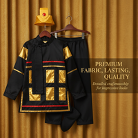 Kids Yue Fei General Costume with Cape for Stage Performance