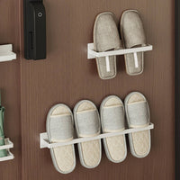 Shoe Rack Space-Saving Behind Door Shoe Organizer Drill Installation Wall Mounted Slipper Holder for Entryway, Small Areas, Dorm Room