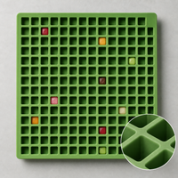 100-Cavity Small Square Silicone Mold for Chocolate Candy Ice Cubes Wax Bottle Sugar Cake Decoration