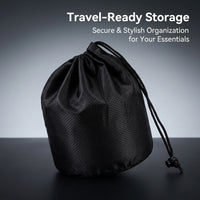 Contoured Eye for Adults, Sleep Accessories Kit with Earplugs Pouch Waterproof Storage Bag Organizer, Travel Essentials for Flying with Drawstring