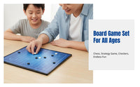 Chess Set with Foldable Board, strategy gamebang, strategy game, Checkers, wilderness Chess, Chinese Chess, Educational Toy