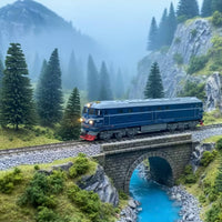 Realistic Motor Locomotive Toy Detailed Electric Model Locomotive Easy Train Set Low Maintenance for Collectors, Tabletop Layouts