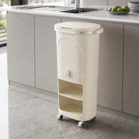 kitchen waste bin with storage
