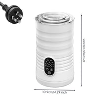 Electric Milk Frother Adjustable Temperature Milk Frother with Digital Display Foam Maker with Warmer Multi-Functional