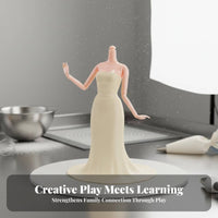 Baking Doll Form Poseable 11 Inch Nude Doll Figure Cake Topper Tells Stories Toy Accessory Sings Songs for Children 3+, Crafting