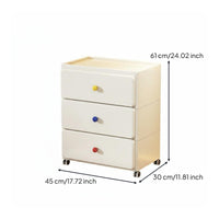 Thickened Material Multi-Layer Drawer Chest Strong Load-Bearing Plastic Drawer Container Mobile Design Rolling Storage Organizer Large Capacity for Children, Playroom
