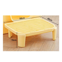 Long-Lasting Cat Litter Mat Waterproof Cat Litter Trapping Mat Large Capacity Pet Supplies Detachable Legs for Kittens