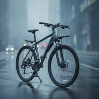 2 Pieces Bike Mudguard Enhanced Mud Protection Mudguard with Clamp Mudguard Clamp Plate Adjustable Bike Part Black for Cyclists