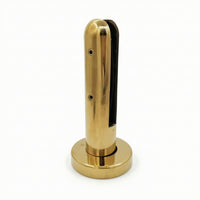 Glass Clamp 304 Stainless Steel Glass Clamp with Black Insert Cylindrical Hardware for Stair Railings