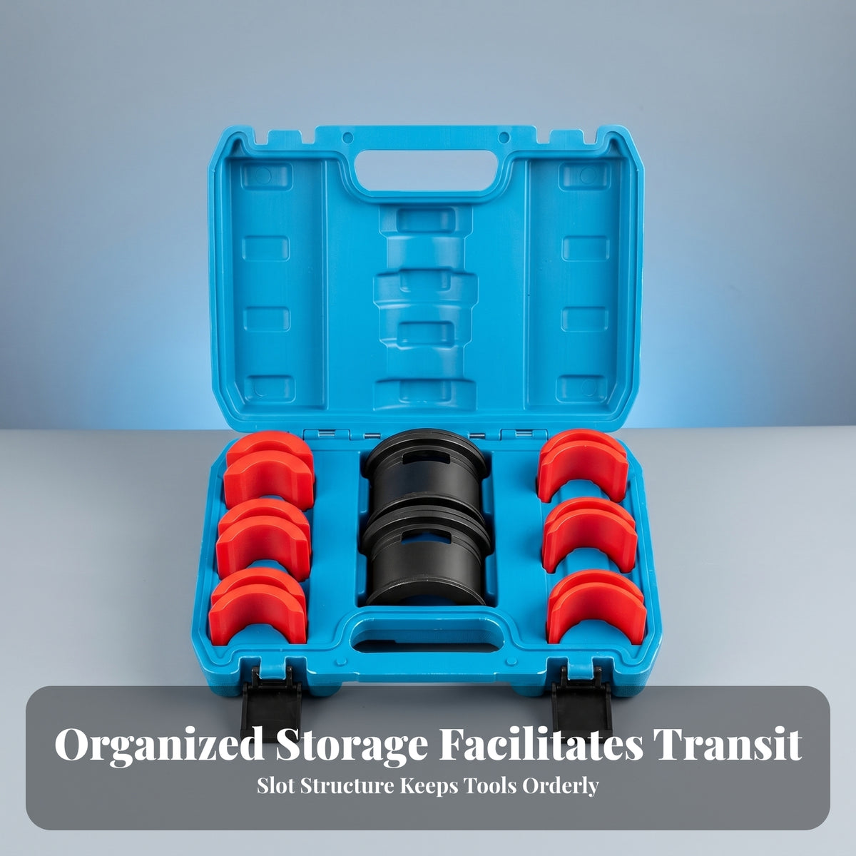14 Pieces Organized Storage Easy to Use Universal Fork Seal Installer Set Motorcycle Fork Seal Driver Kit