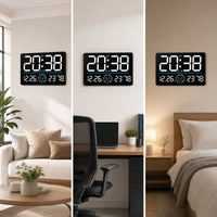 LED Digital Wall Clock Digital Wall Clock High-Contrast for Office, Bedroom