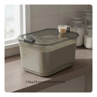Moisture-Proof Rice Storage Bin Secure Locking Lids Rice Storage Dispenser Large Capacity for Kitchen