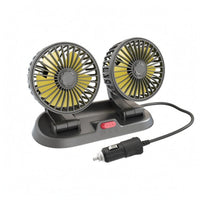 Twin-Head Car Fan Plastic Twin Head Car Fan Parking Number Plate
