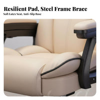 Thickly Padded Cushion Ergonomic Gaming Recliner Linked Armrests Reclining Sled Base Armchair Adjustable Headrest Computer Chair Breathable Backrest for Gamers, People Who Work from Home, Students, Dorm Room, Bedroom