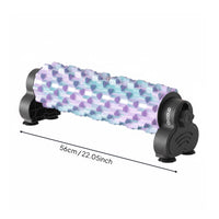 Adjustable Foam Roller with Stand Hands Use Height Adjustable Spinal Roller Heavy Duty Fitness Equipment for Home Gym, Workout